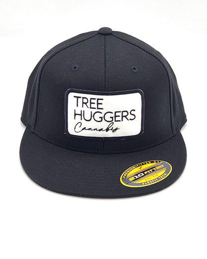 Tree Huggers Cannabis 210 Fitted Flex Fit Hat - Black