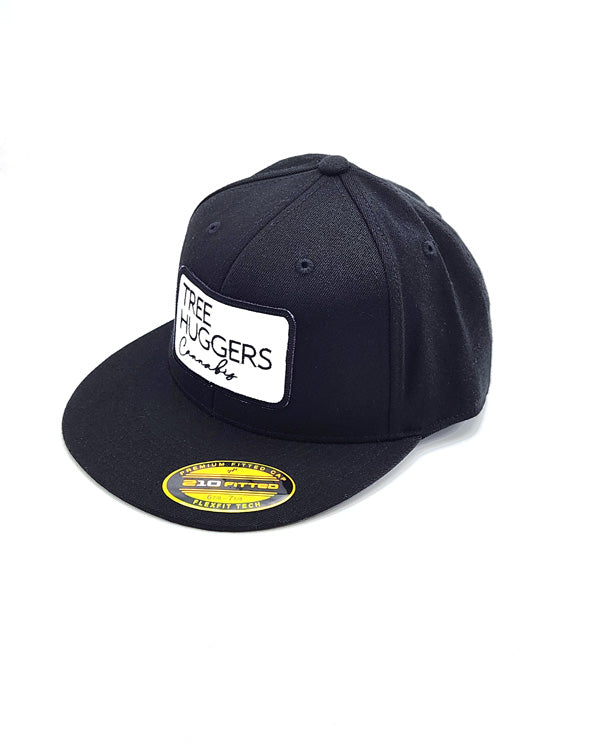 Tree Huggers Cannabis 210 Fitted Flex Fit Hat - Black