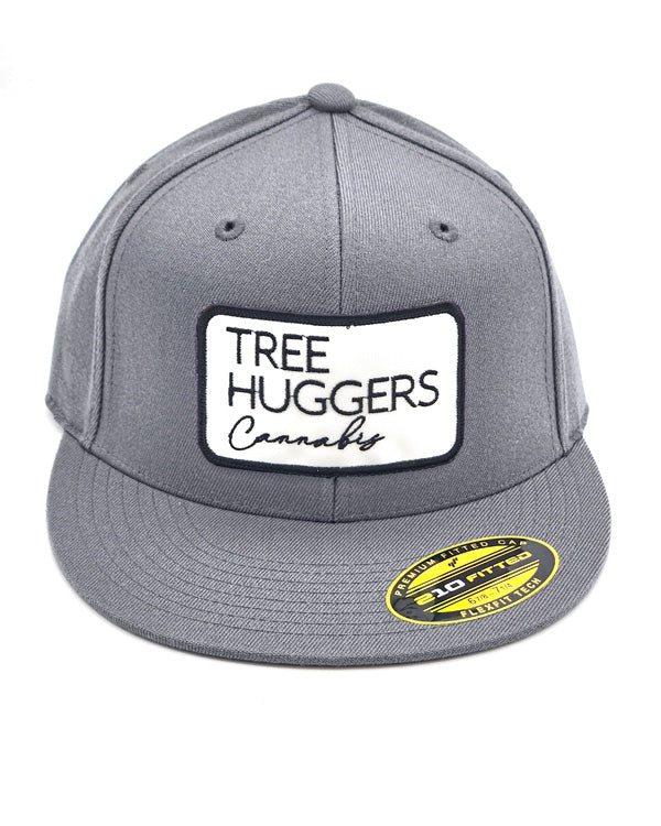 Tree Huggers Cannabis 210 Fitted Flex Fit Hat - Gray