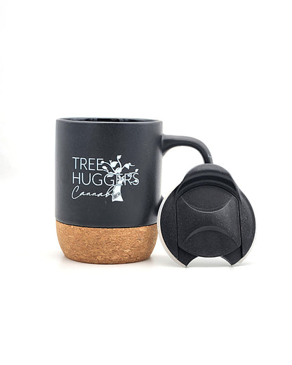 Tree Huggers Cannabis Cork Bottom Coffee Mug - 12oz