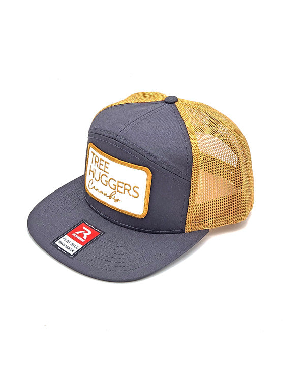 Tree Huggers Cannabis Snapback Hat - Gold