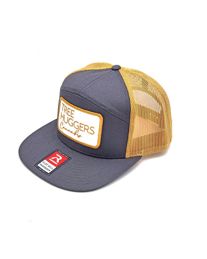 Tree Huggers Cannabis Snapback Hat - Gold