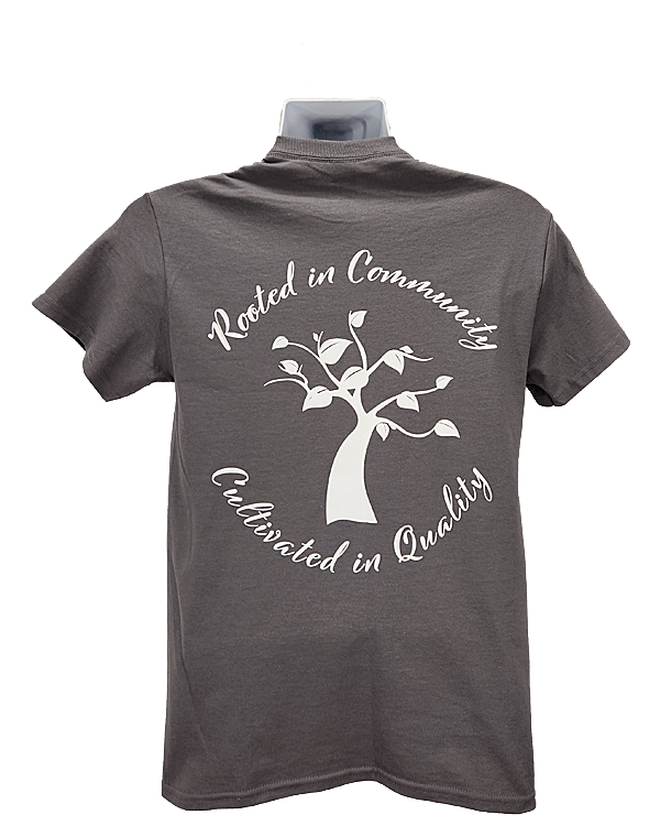 Tree Huggers Cannabis T-Shirt w/ Pocket - Gray