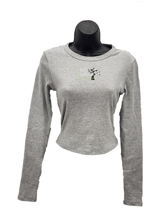 Tree Huggers Cannabis Women's Long Sleeve Shirt - Light Gray