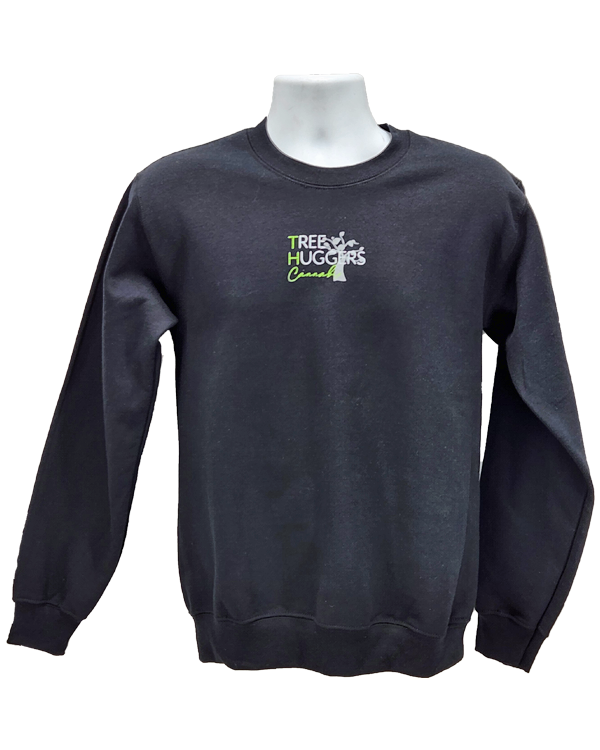 Tree Huggers Cannabis Crewneck - Black