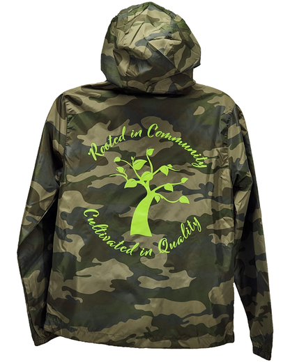 Tree Huggers Cannabis Windbreaker - Camo