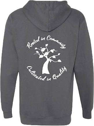 Tree Huggers Cannabis Pullover Hoodie - Charcoal